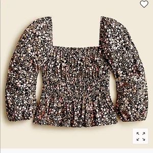 J Crew Xl floral peasant top